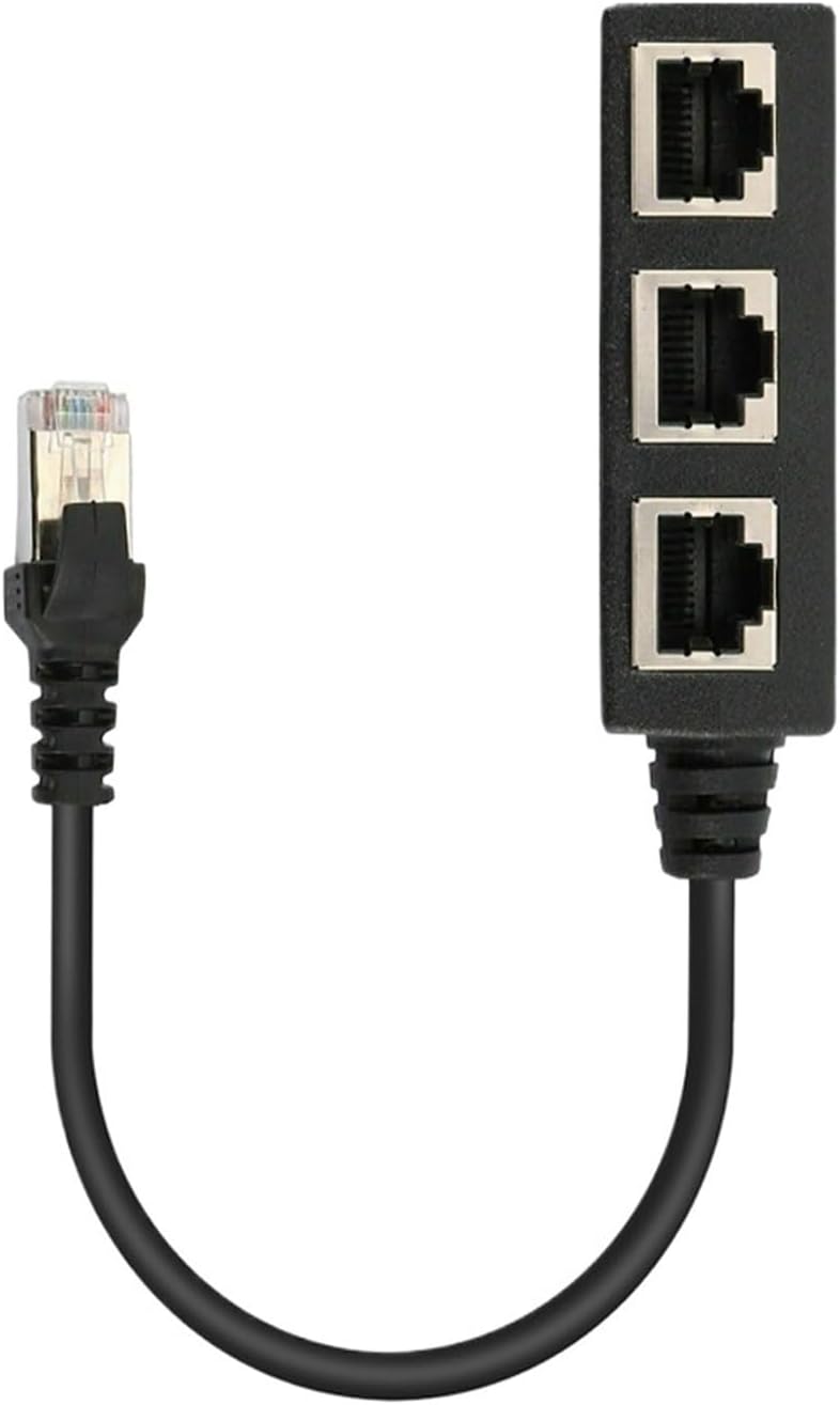 RJ45 Splitter LAN Ethernet Network RJ45 Connector Extender Adapter Cable(1 to 2)