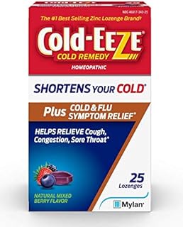 Cold-Eeze Plus Cold & Flu Symptom Relief Lozenges, Mixed Berry, 25 Count