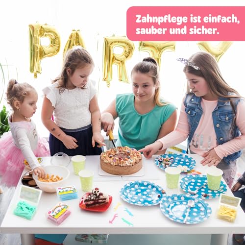 KASURE 160 Stück Zahnseide Sticks Kinder, Dental Floss Kids, Zahnseide Kinder für engen Zahnzwischenräume mit 4 Bunte Griffe in Tierformen, Dental Floss Sticks Zahnpflege (4x40 Stück) – Bild 8