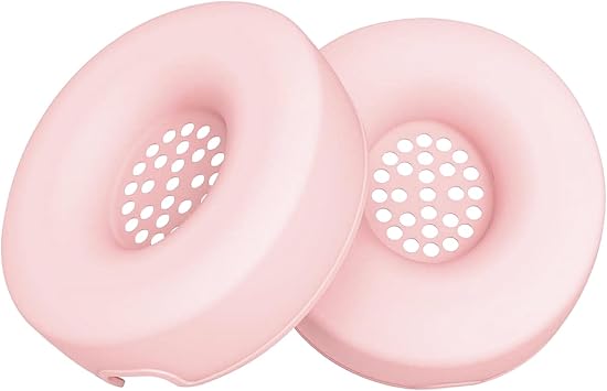 Replacement Solo 4 Ear Pads Cover for Beats Solo 4, Solo 3, Solo 2 Headphones, Silicone Case, Washable Sweat Headphones Accessories Protective Pads Cover Pink