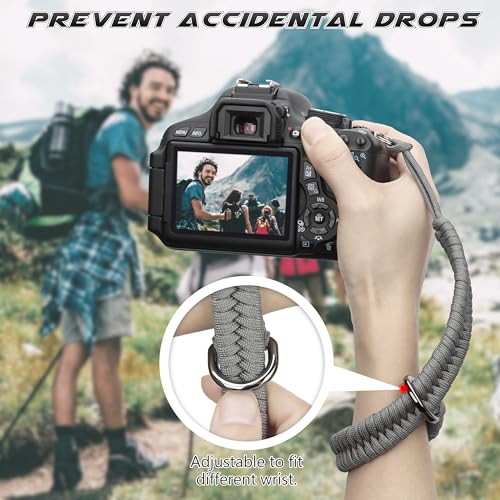 SUNYA Camera Wrist Strap, Paracord Camera Hand Sling, Quick Release, Portable Attachment fit for Canon Nikon, Fuji, Sony, DSLR - Image 4