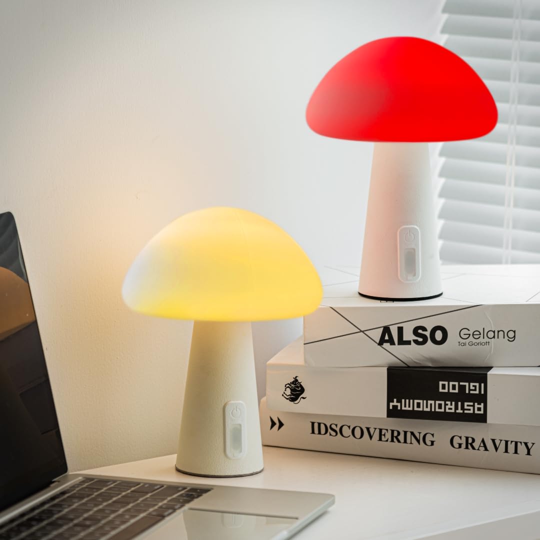 Xtralite Kids Mushroom Night Light, Rechargeable LED Bedside Lamp, Tap Control, Dimmable, 10 Colour Modes - Image 3
