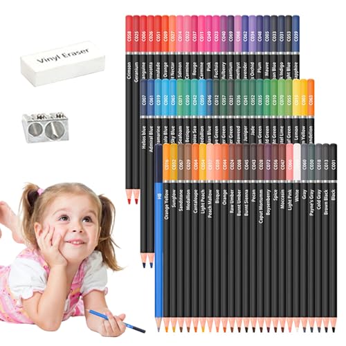 Juego de lápices para colorear de calidad profesional para acabados impecables
