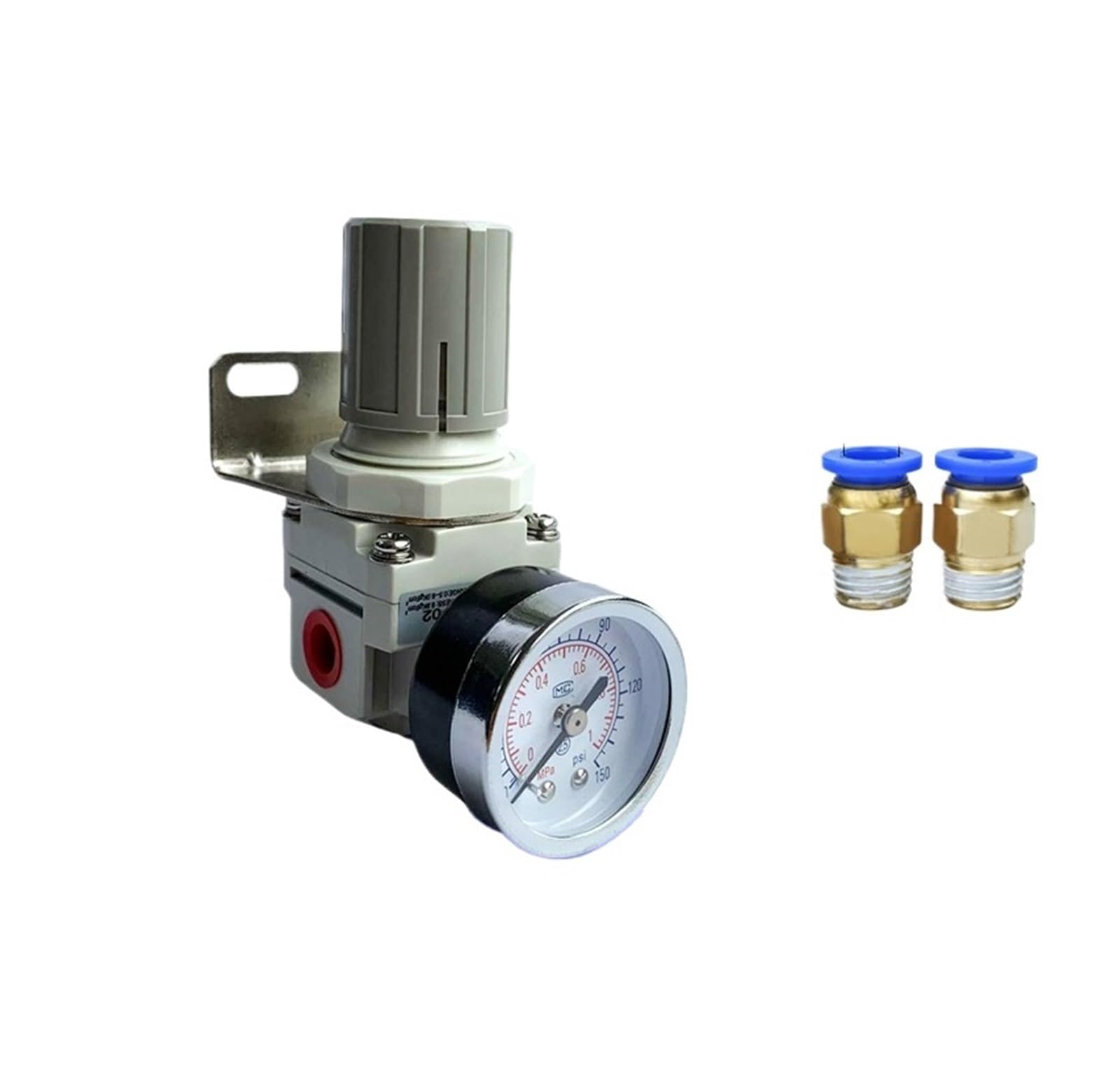 VSPPJYFG AR2000-02 Pneumatic Compressed Air Source Processor Air Pressure Regulating Relief Valve 1/4"(AR2000-02 PC12-02)