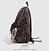 Fashion Cheetah Backpack Shoulder Bag, Trendy y2k Design Daypack Bookbag Leopard Print Coquette Purse Women Men Daily (Brown)