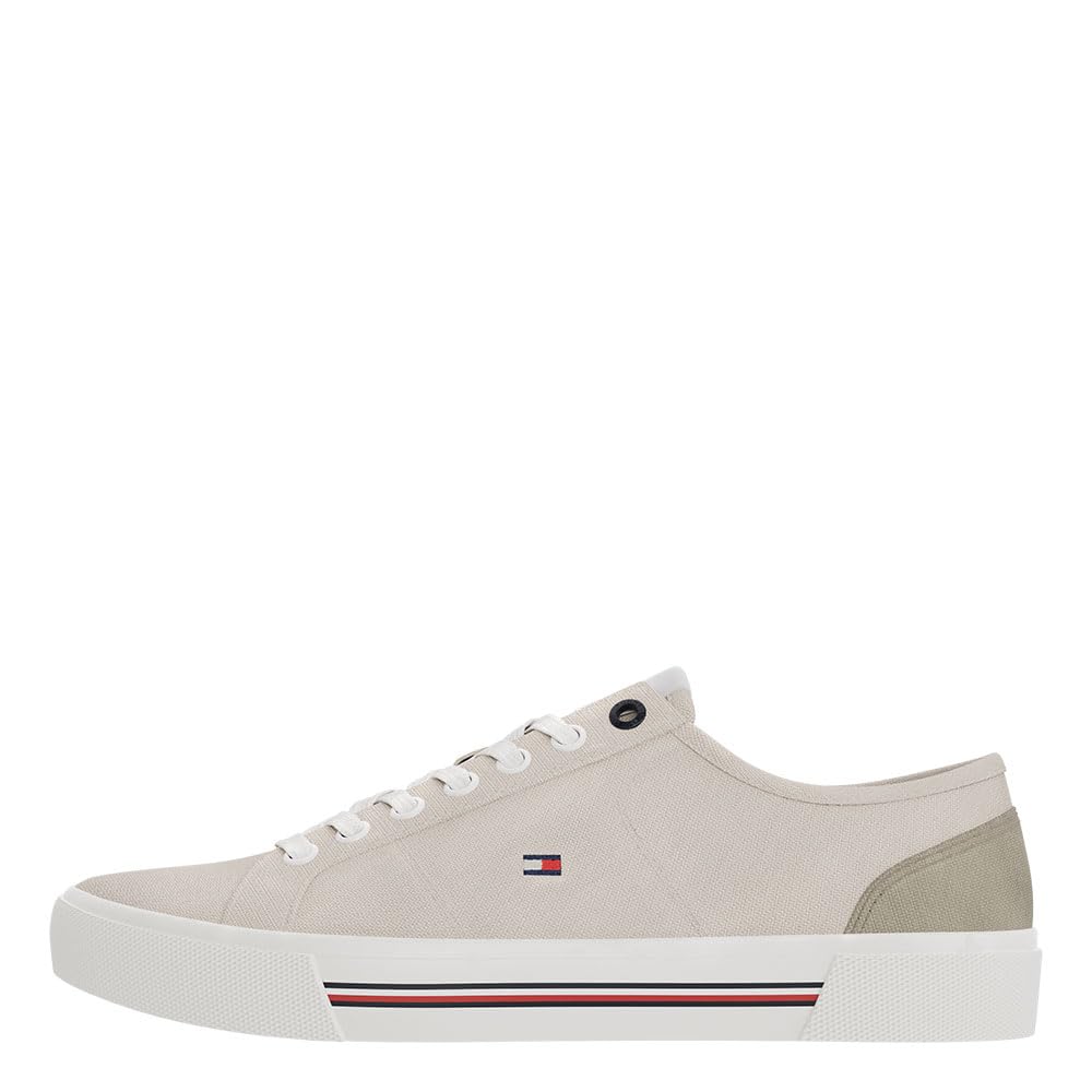 Tommy Hilfiger Lienzo Core Corporate Vulc, Tenis vulcanizados Hombre