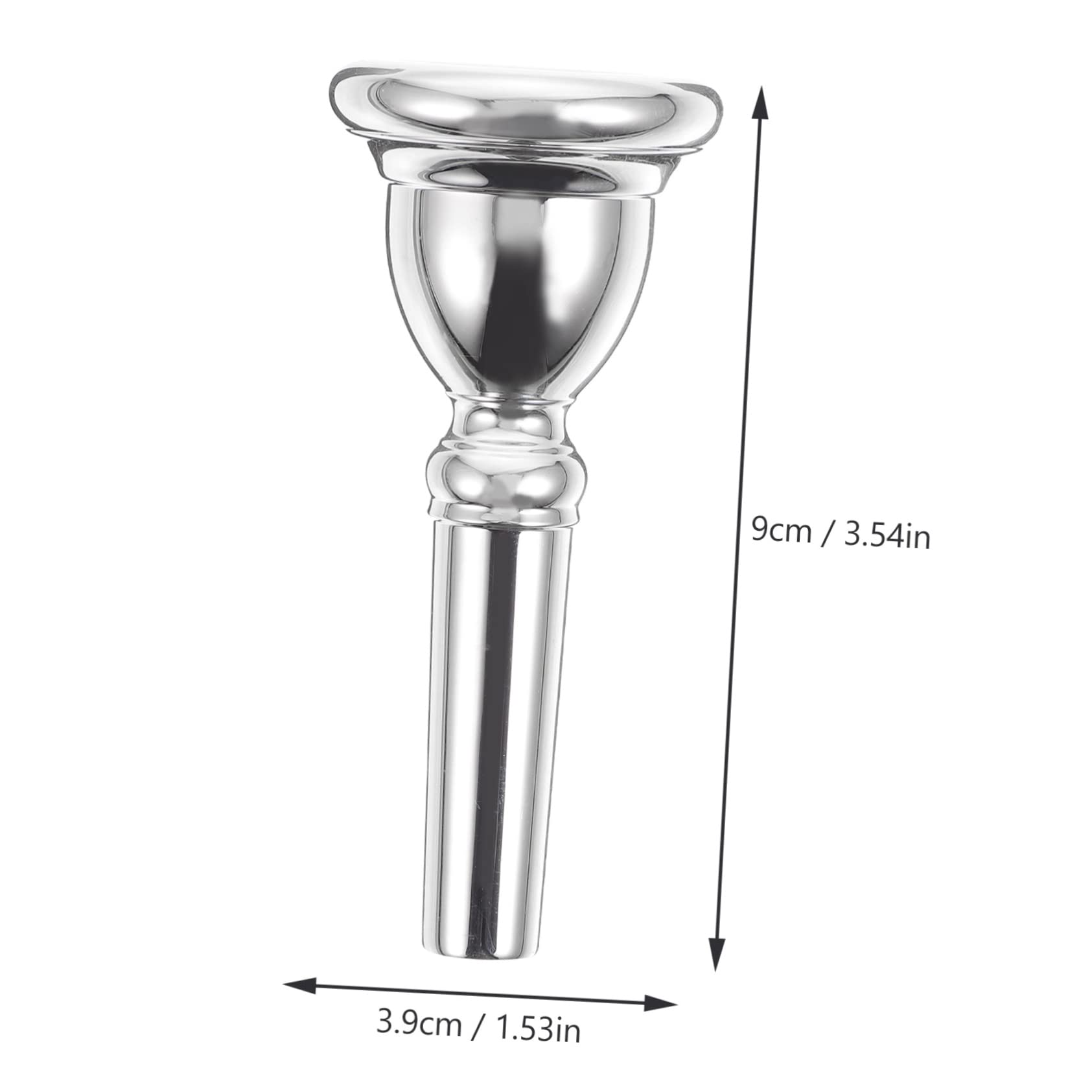 HANABASS Copper Euphonium Mouthpiece Musical Instrument Supply Smooth Tone for Band Practice