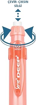 Serve Deep Mekanik Kursun Kalem 05mm Mercan