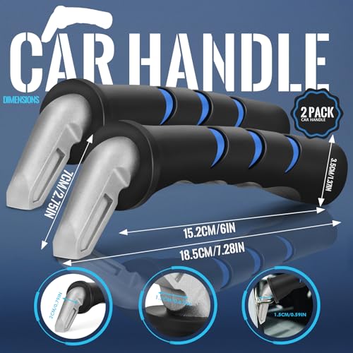 Milifox Ausstiegshilfe Auto, Einstiegshilfe Auto Senioren, Mobilitätshilfe Haltegriff Griphelfer Aufstehhilfe für ältere Menschen Behinderten, 2er Pack