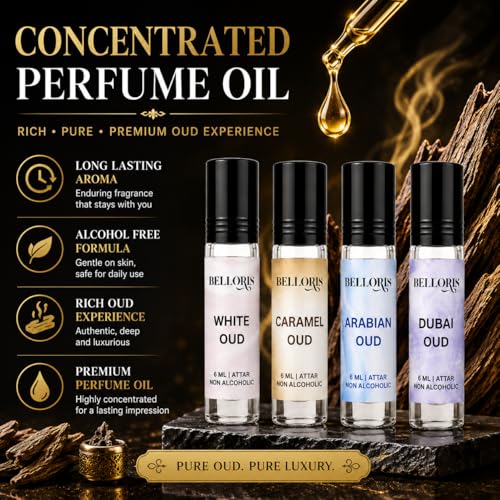 Image of OUD Attar Gift Set for Men & women | 6ml Each | Long Lasting Non Alcoholic Roll-On Perfume Oil Combo Pack Of 4