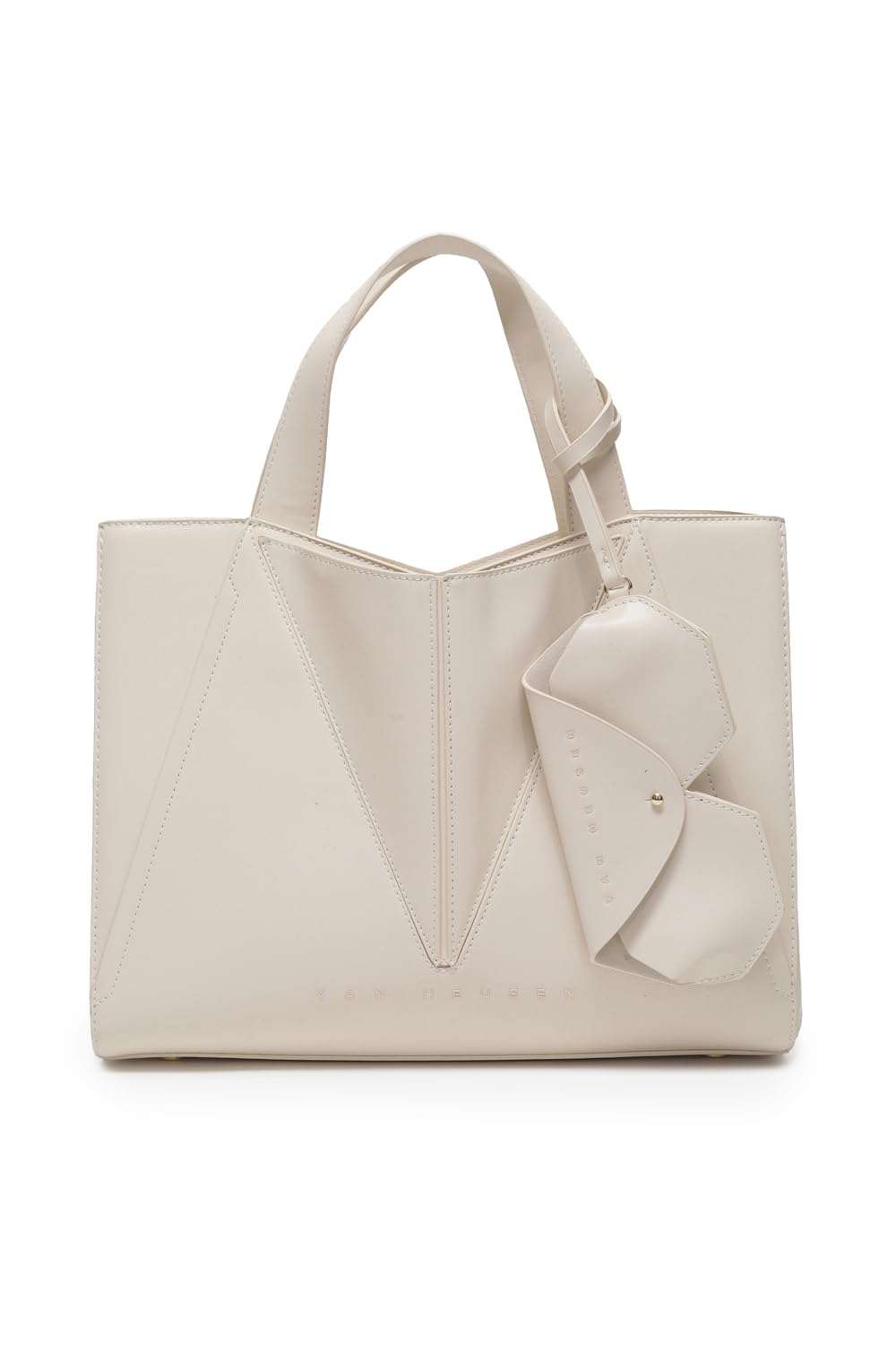 van heusen Women Cream Solid Casual Handbag-picture-14