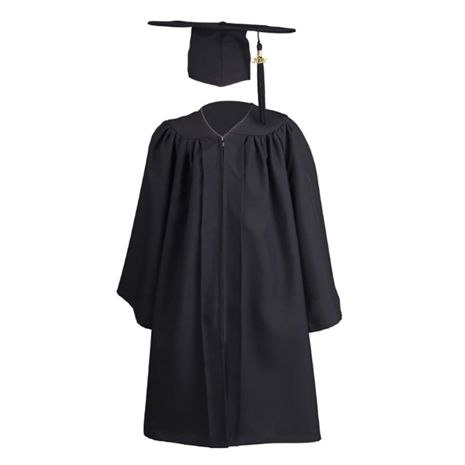 GenericChildren Graduation Cap and Gown Outfit for Kids Toddler Color Boys Girls Suit Kindergarten Children Graduation Bachelor Stage Performance Gown With Hat