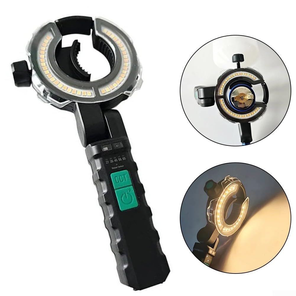 Foco LED recargable con 5 niveles de brillo ajustables para pintura de coche, 500 lúmenes, IP65 resistente a la intemperie, 3200 mAh
