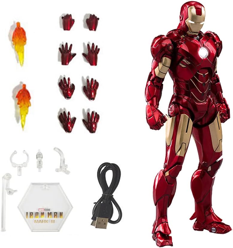 Ironman Action Figure with Light Ironman Movie Series Ironman Toys