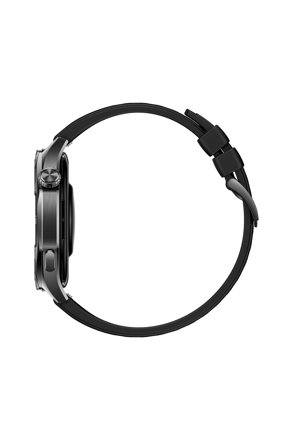 Montre connectée Huawei Watch GT 5 46 mm acier inoxydable avec bracelet en fluoroélastomère Noir