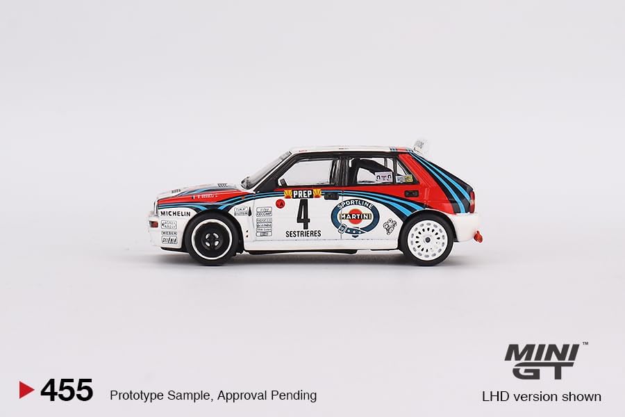 Miniatura 3 de True Scale Miniatures Modelo de coche compatible con Lancia Delta HF Integrale Evoluzione 1992 Rally Montecarlo Ganador #4 164 Modelo de coche