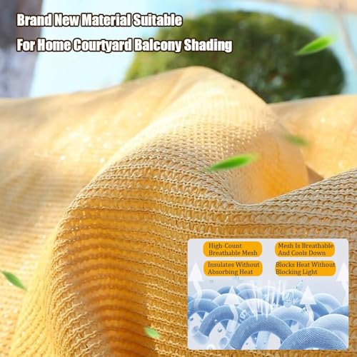 Outdoor UV Protection Sun Shade Cloth - Breathable Pergola Cover, Heat Resistant Shade Net, HDPE Material for Garden, Backyard, Pool – 13.1 x 26.2 FT Sunblock Solution - Image 4