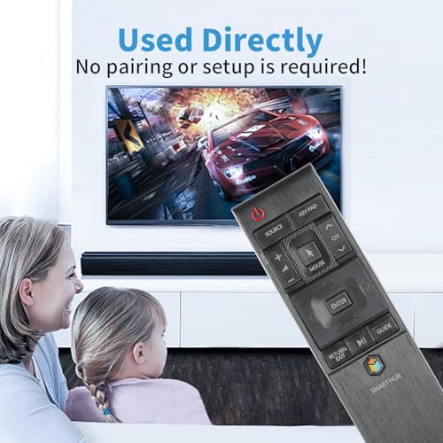 BN59-01220E RMCTPJ1AP2 Remote Control Compatible with Samsung HUB 4K Curved TV UN55JU6700F UA55JS8000W UA55JS9000W Replacement Controller BN59-01220A BN59-01220G (No Voice & Touch Pad Function) by CTRLBETTER - Image 4