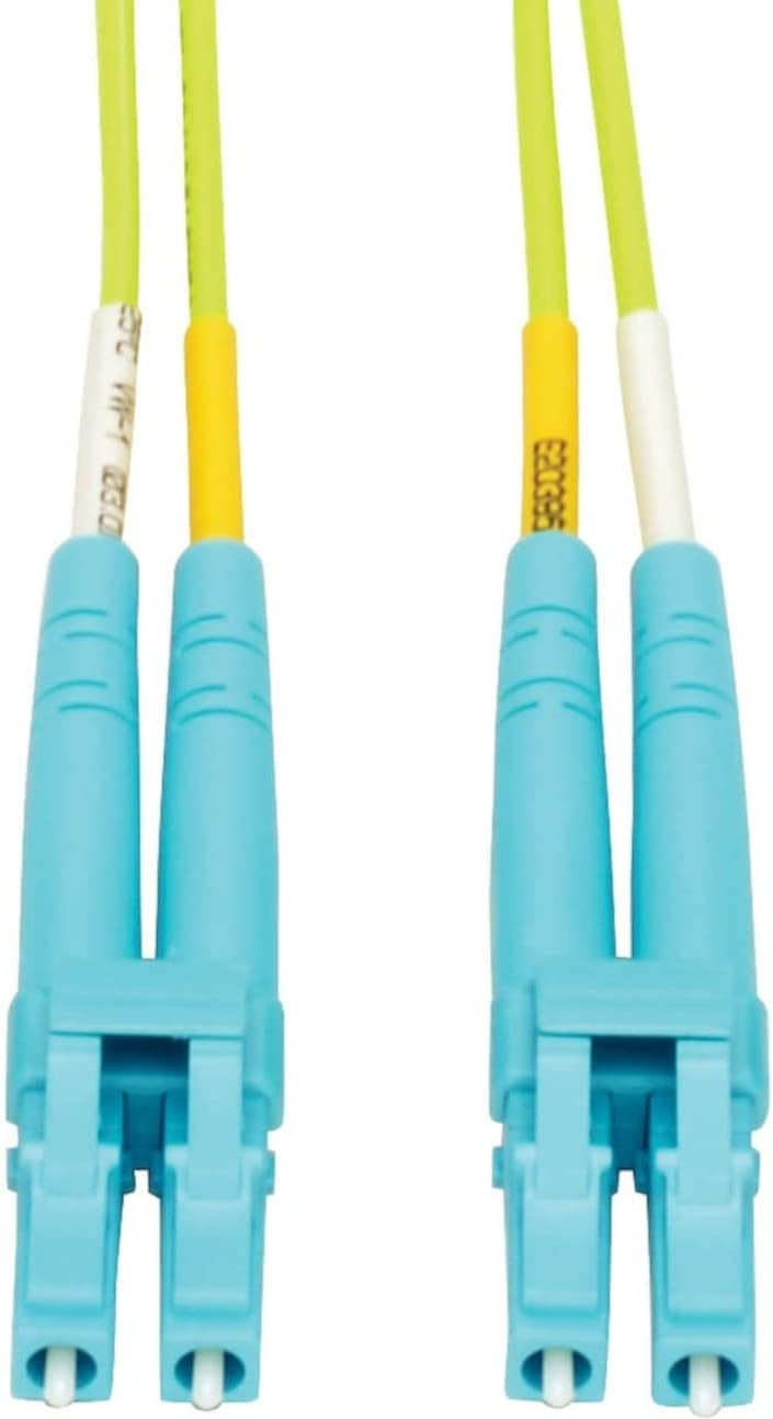 Tripp Lite LC to LC Multimode Duplex Fiber Optics Patch Cable, 100Gb, 50/125, OM5, LC/LC Male, 15 Meter (N820-15M-OM5)