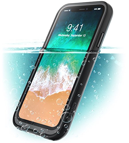 i-Blason Case for iPhone X (2017) / iPhone Xs (2018), Aegis Waterproof Full-body Rugged Case with Built-in Screen Protector (Frost/Black)