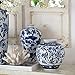 A&B Home Blue and White Porcelain Vase, 8.5