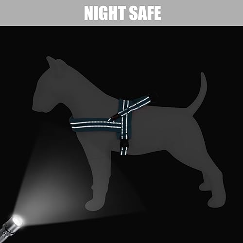 Miniatura 5 de Didog - Arnés chaleco de franela suave acolchado para perro, a prueba de escapeajuste rápido, correa reflectante para perro, fácil para caminar