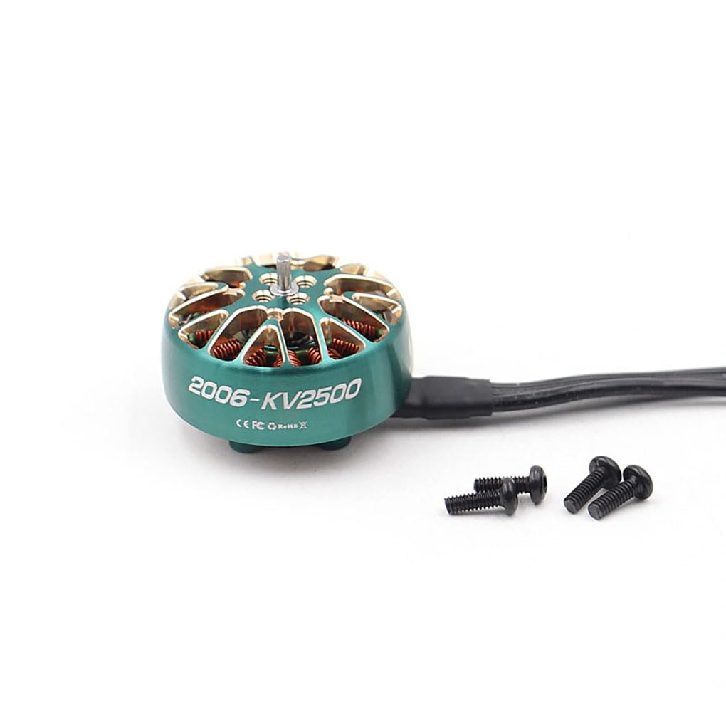 Sparkhobby 2006 1950KV 2500KV FPV Brushless Motor 4-6S 1.5mm Eje para RC 3.5 "T90mm Hélice Cinewhoop Drones (4PCS 2006 2500KV)
