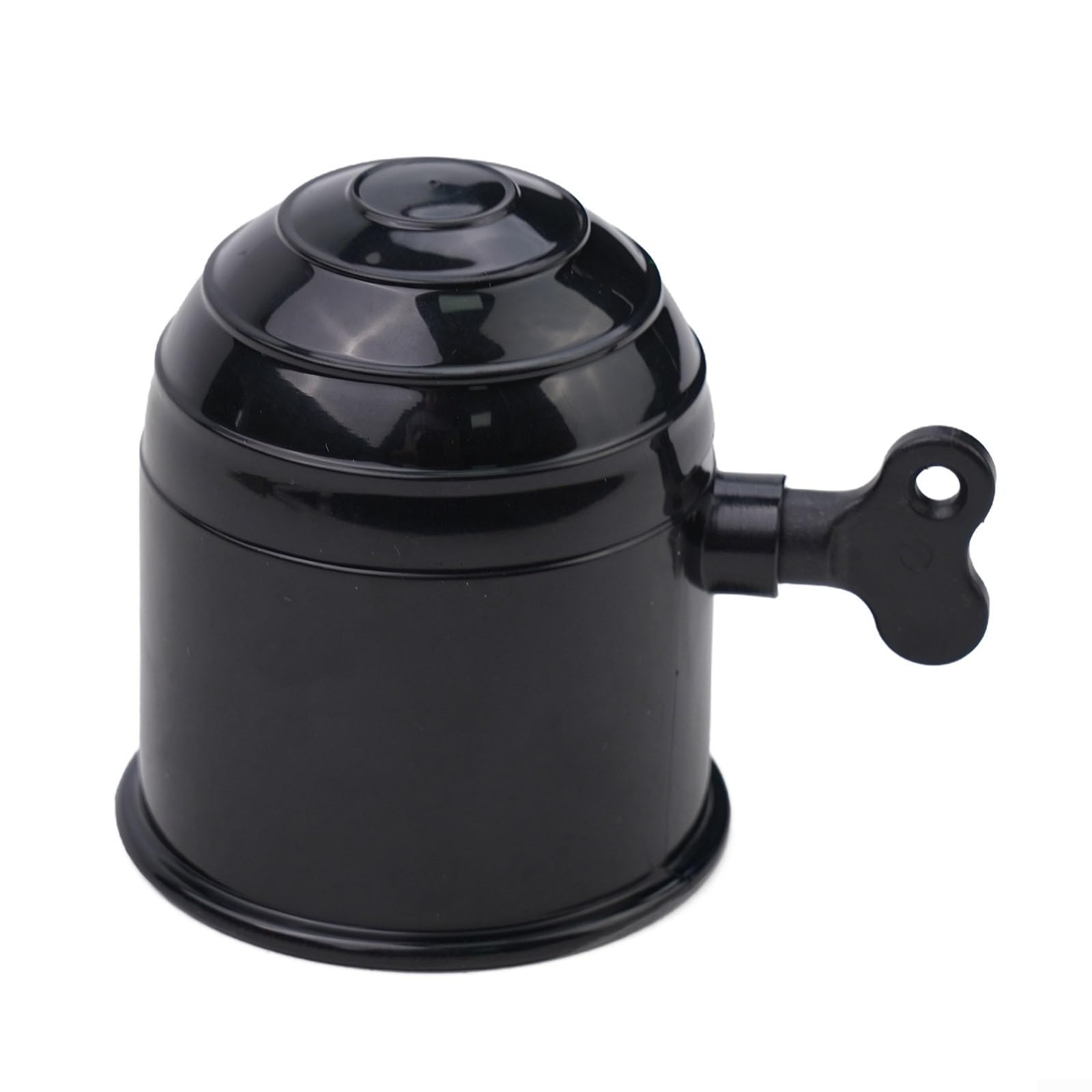 Shophubio 50mm Tow Ball Cover for Car, Truck & Caravan Hitch – Lockable Key-Operated Protective Cap with Anti-Loose Screw, Weatherproof Plastic Tra(BLACK)
