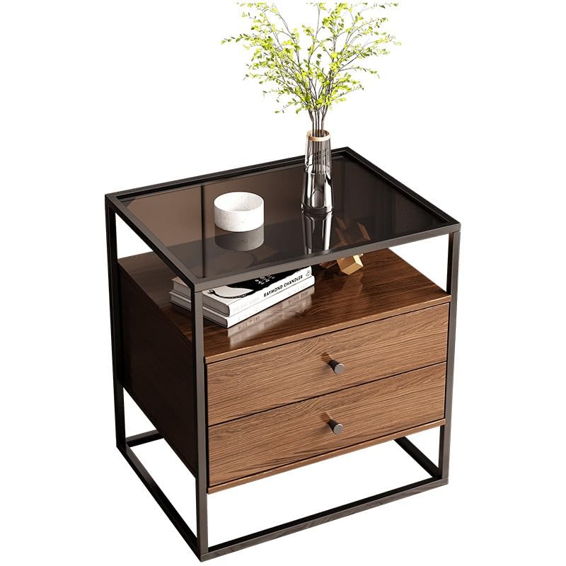 EINES Veladores Mesita de Noche Moderna y Sencilla for Dormitorio, mesita de Noche, Armario de Almacenamiento pequeño for el hogar