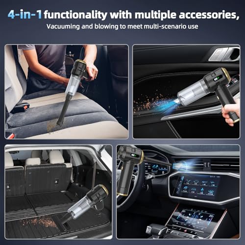 Image of Handheld Vacuum Cleaner,22000PA Powerful Suction Car Mini Vacuum Cleaner | Rechargeable Portable Lightweight Dust Blower,Car Mini Vacuum Cleaner for Deep Cleaning of Home,Car and Pet Hair