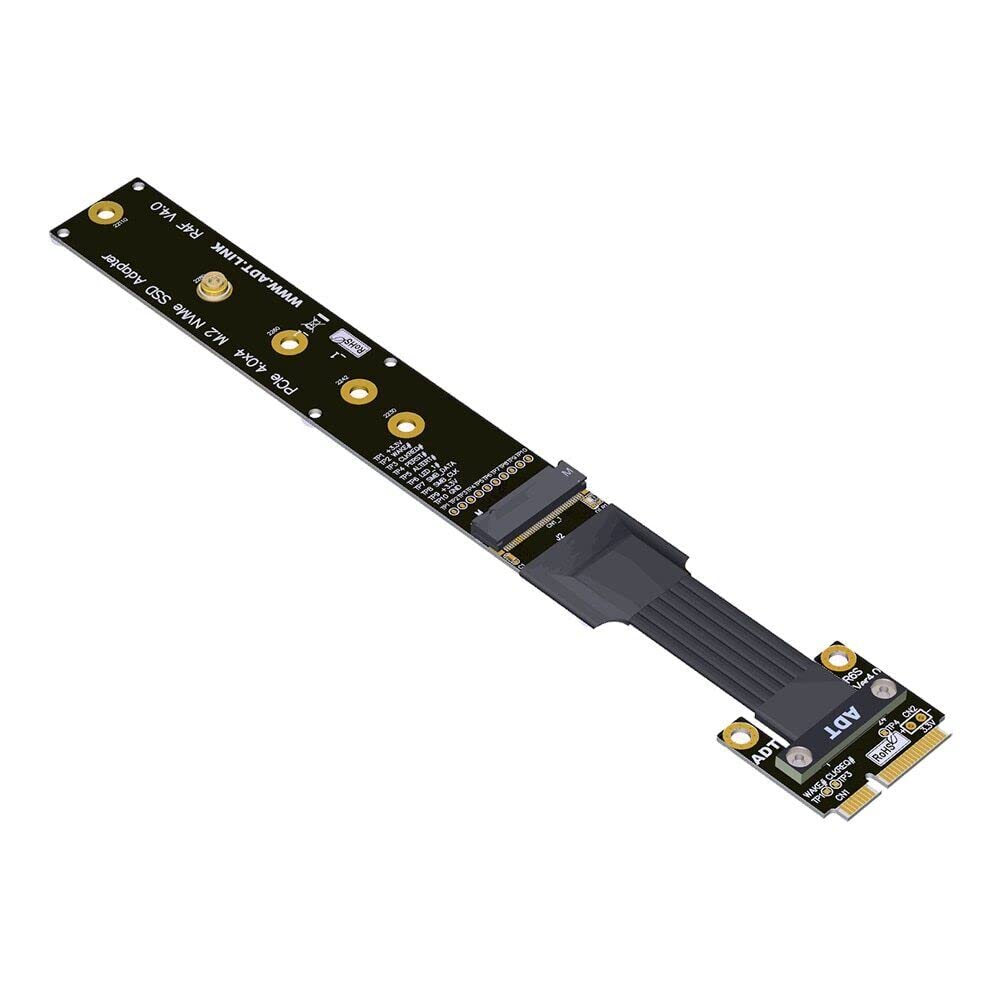 Câble R64SF PCIe 4.0 mini PCIE vers M.2 M KEY haut débit