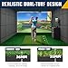 Joloofu Dual-Turf Golf Mat 36MM: 5x4ft Heavy-Duty Golf Hitting Mats Practice Indoor, High-Density Artificial Turf Training Matt for Garage Simulator Chipping Driving Swing, Ideal Gifts for Men Dad