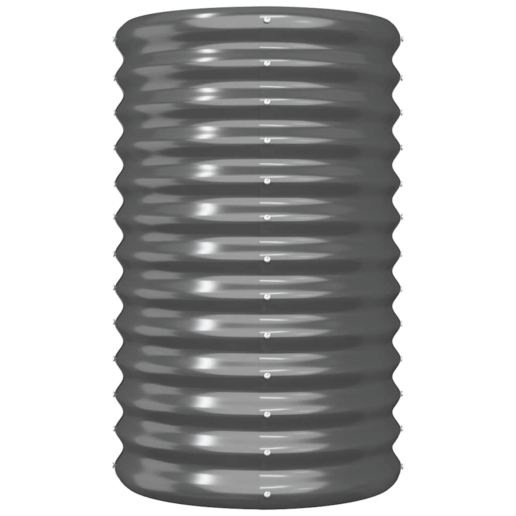 vidaXL Jardinière de jardin surélevée en acier thermolaqué Anthracite