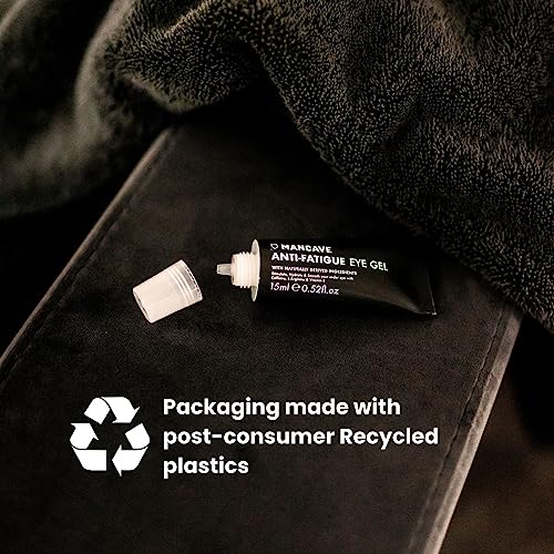 ManCave Caffeine & Vitamin E Anti-Fatigue Eye Gel 15ml, Target dark circles and fight against fine lines, Natural Formulation, Vegan Friendly, Rejuvenates Tired Eyes, Made in England - Image 6