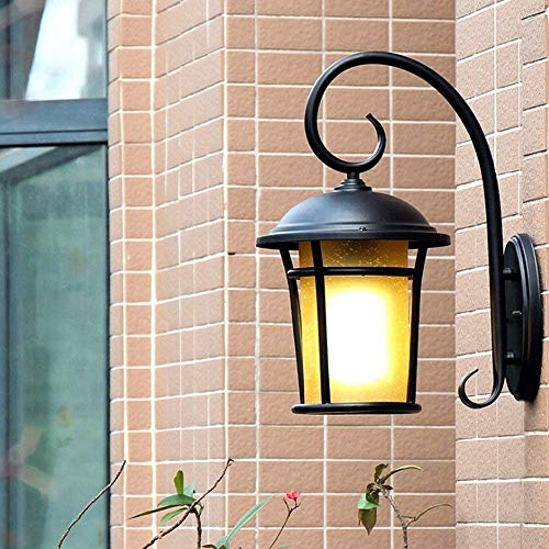 Lanterne en verre de qualité supérieure pour applique murale rétro - 4