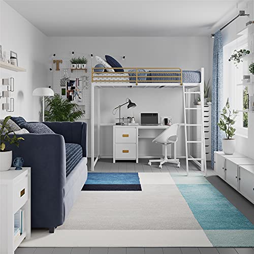 Little Seeds Haven Full Loft Bed, White #TOP1
