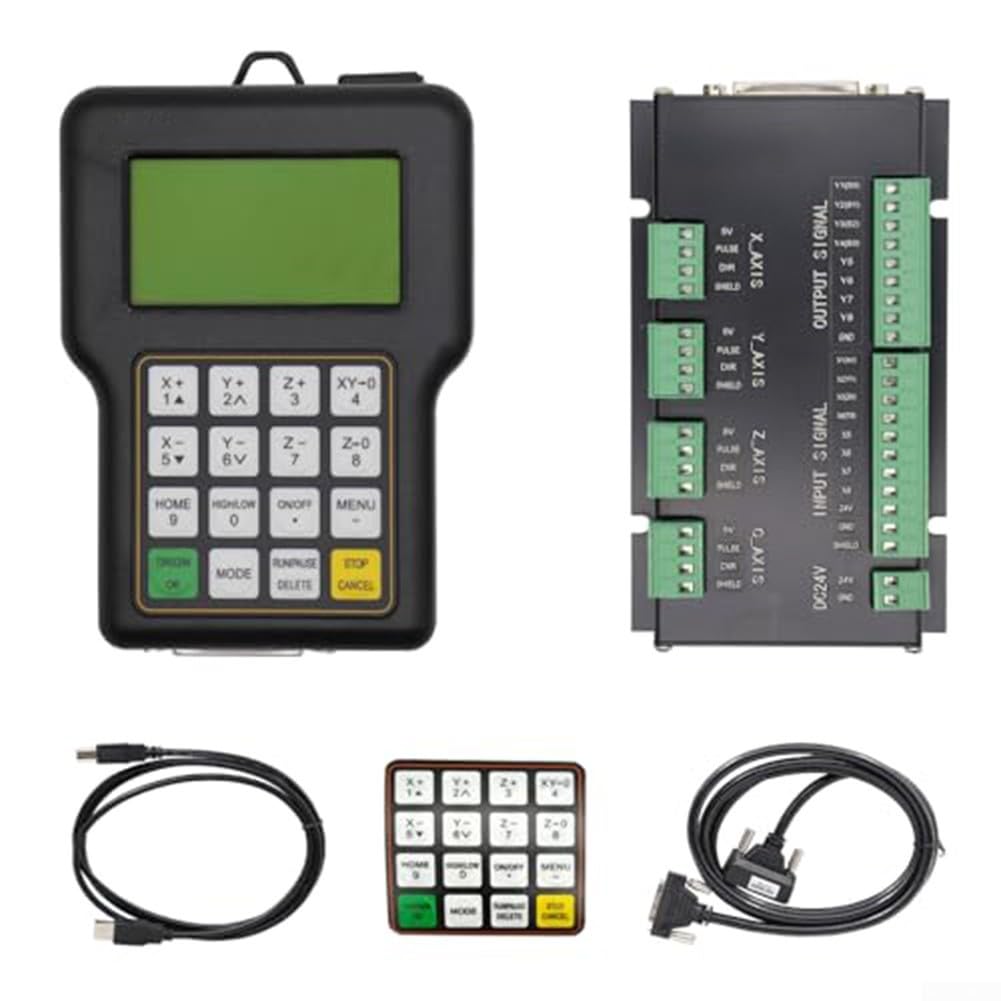 Sistema de control de mango de máquina de grabado con memoria de coordenadas múltiples para enrutadores CNC que soporta la continuación del punto de interrupción y protección de apagado