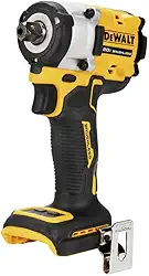 DEWALT Chave de impacto ATOMIC 20V MAX* 1/5.1 cm sem fio com bigorna de pino de retenção (apenas ferramenta) (DCF922B)
