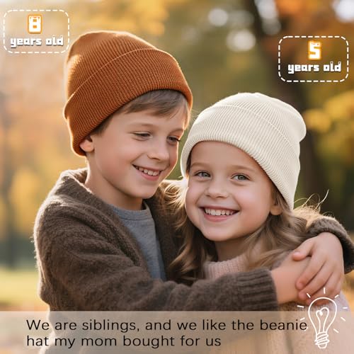 Image of ZOORON Kids Beanie Boys Girls Beanies Children Winter Hats Children Knit Warm Caps Kids Soft Beanie Cap