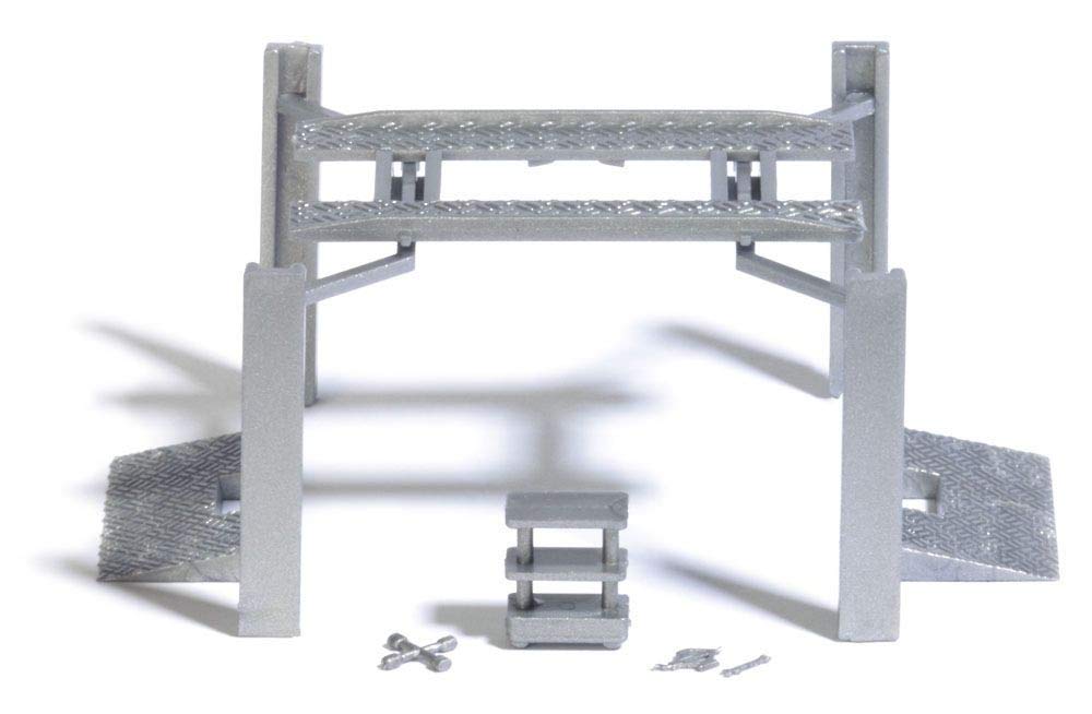 Busch HO Scale Model Railway Scenery - Car Lift & Tool Trolley HO Scale (1:87) Model Railway Accessory for Collectors 14+