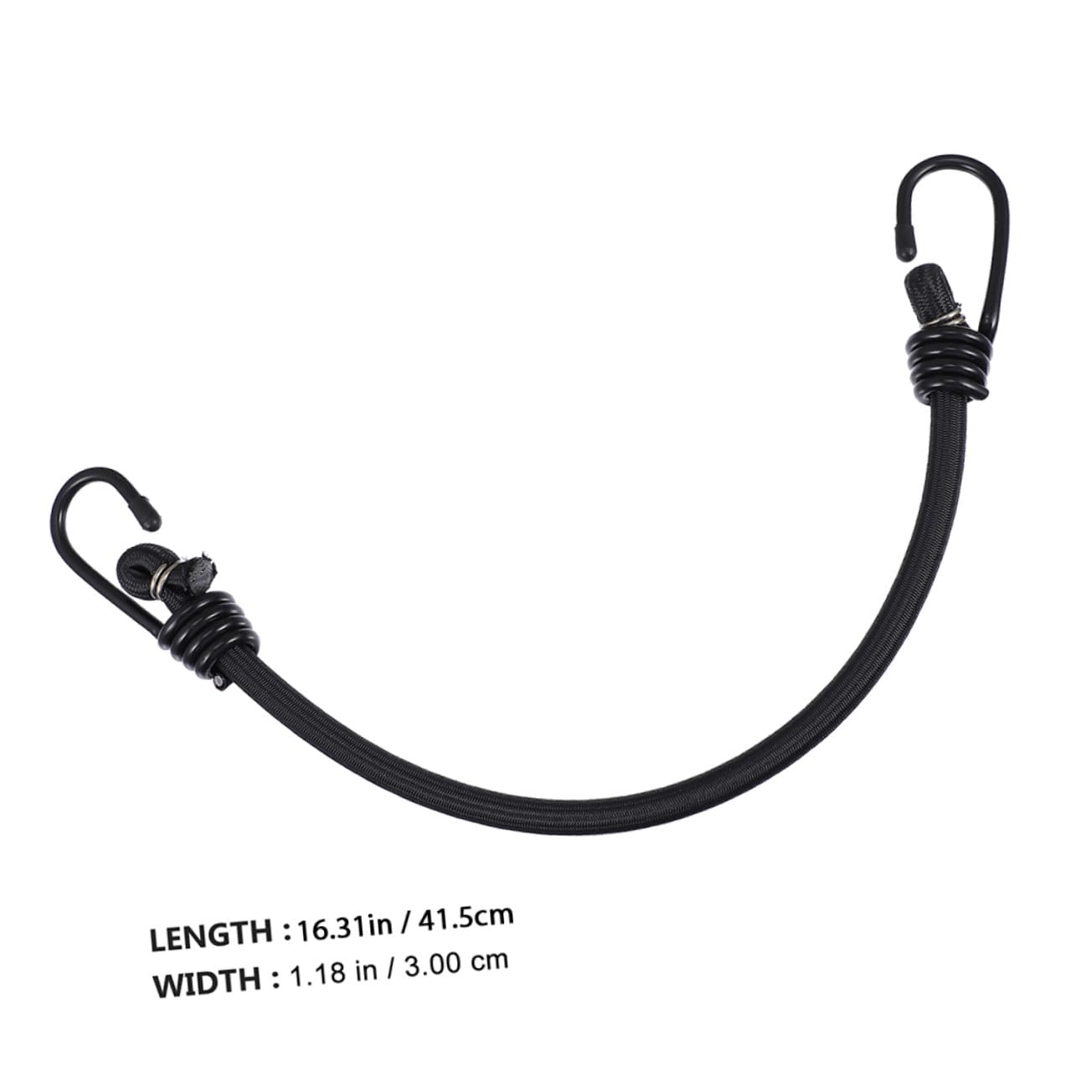 Didiseaon 4pezzi Cordine Elastica Gancio Corda Elastica Resiliente per Fissaggio di Tende e Legare Bagagli Leggero e Portatile Materiale di Poliestere