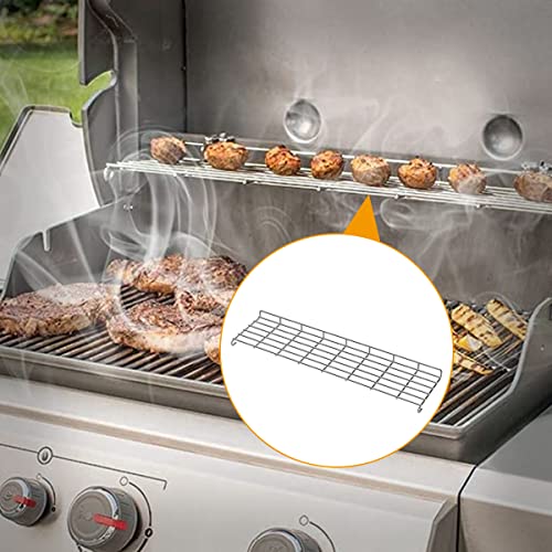 Image of SafBbcue 66045 Warming Rack Replacement for Weber Genesis II E-410 S-410 SE-410 E-435 S-435 Gas Grills 32.75 inch Warming Grates for Weber 62006001 67006001 Grill