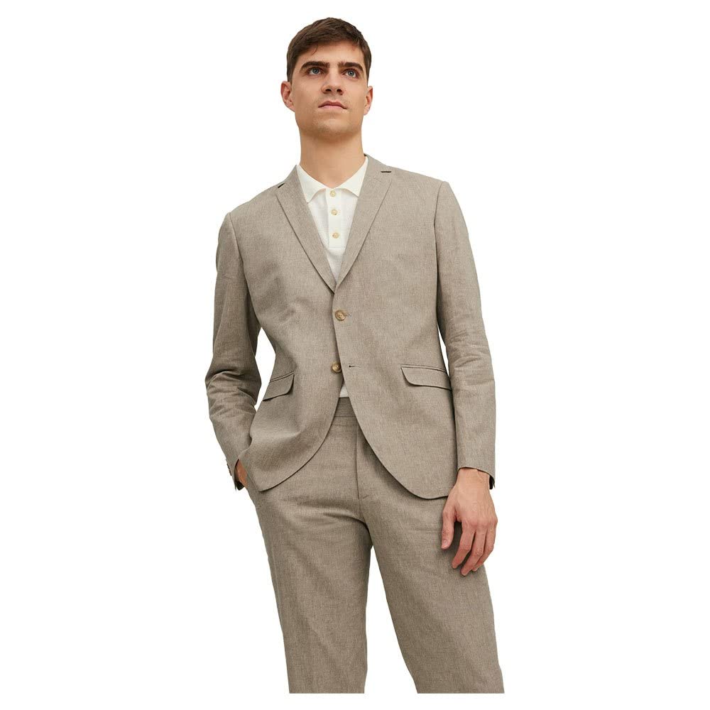 JACK & JONES Jprriviera Linen Blazer Slim Fit Sn Homme