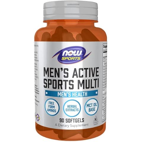 Now Foods, Men's Active Multi, Multivitamin für Männer, 90 Weichkapseln, Laborgeprüft Cover