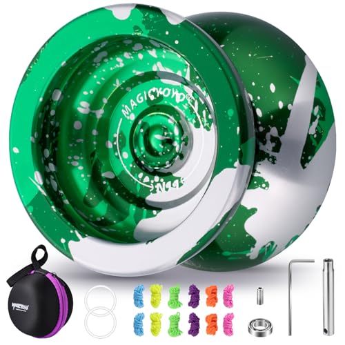 MAGICYOYO N11 JoJo Profesional para Jugadores Avanzados YoYo 2 en 1 para Niños, Principiantes, Adultos, Truco No Responsable Jo Jo con Rodamiento Responsable, Incluye Accesorios