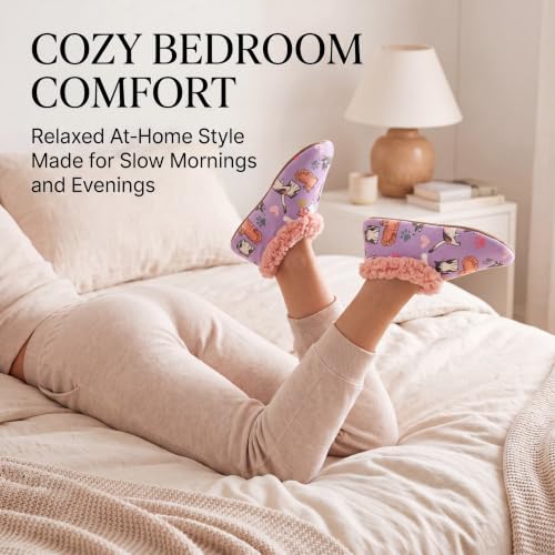 Image of Cozylook Fuzzy Slippers for Women Indoor Soft Sole Slipper Socks
