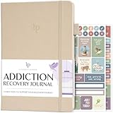 Legend Addiction Recovery Journal – Guided Daily Self-Help Workbook for Women & Men – Best Sobriety Gifts, Works with 12 Steps & AA (Seashell)