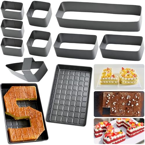 FEIGO Zahlen und Buchstaben- Kuchenform,Verstellbare Antihaft-Kuchenform,10-teilige Zahlenbackform Aus Kohlenstoffstahl Groß 36.7 x 22.7 x 5.1 cm,Kreatives Tortenbacken für Partys Geburtstag Feiertage FEIGO Zahlen und Buchstaben- Kuchenform,Verstellbare Antihaft-Kuchenform,10-teilige Zahlenbackform Aus Kohlenstoffstahl Groß 36.7 x 22.7 x 5.1 cm,Kreatives Tortenbacken für Partys Geburtstag Feiertage