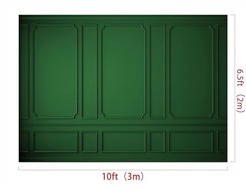 Miniatura 3 de Kate Telón de fondo de pared verde de Navidad de 10 x 6.5 pies, decoración del hogar, fotografía de fondo, accesorios de estudio