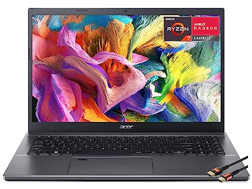 Image of Acer Aspire 5 15.6 inch Slim Laptop 8-core AMD Ryzen7 5825U AMD Radeon Graphic Wi-Fi 6 Backlit Keyboard Long Battery Life - Up to 9.5 Hours Webcam Windows 11 w /HDMI (16GB RAM | 512GB SSD)